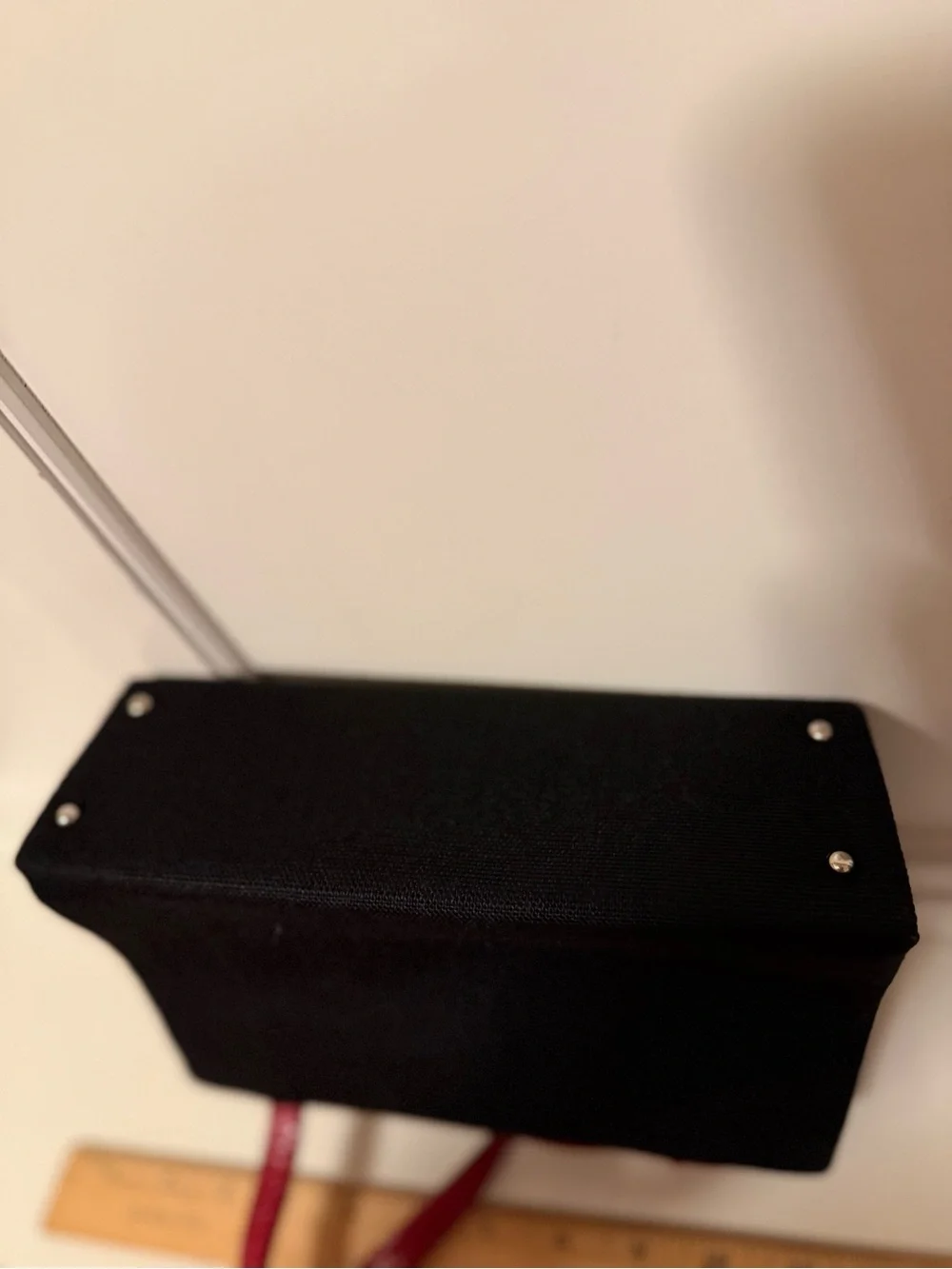Kate Spade Black Mini Tote with Red Handles
